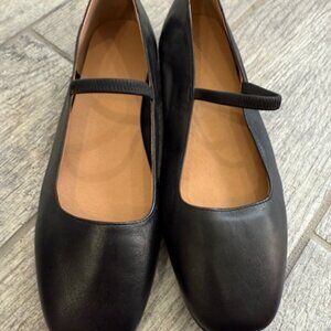 Madewell - The Greta Ballet Flat Black Leather